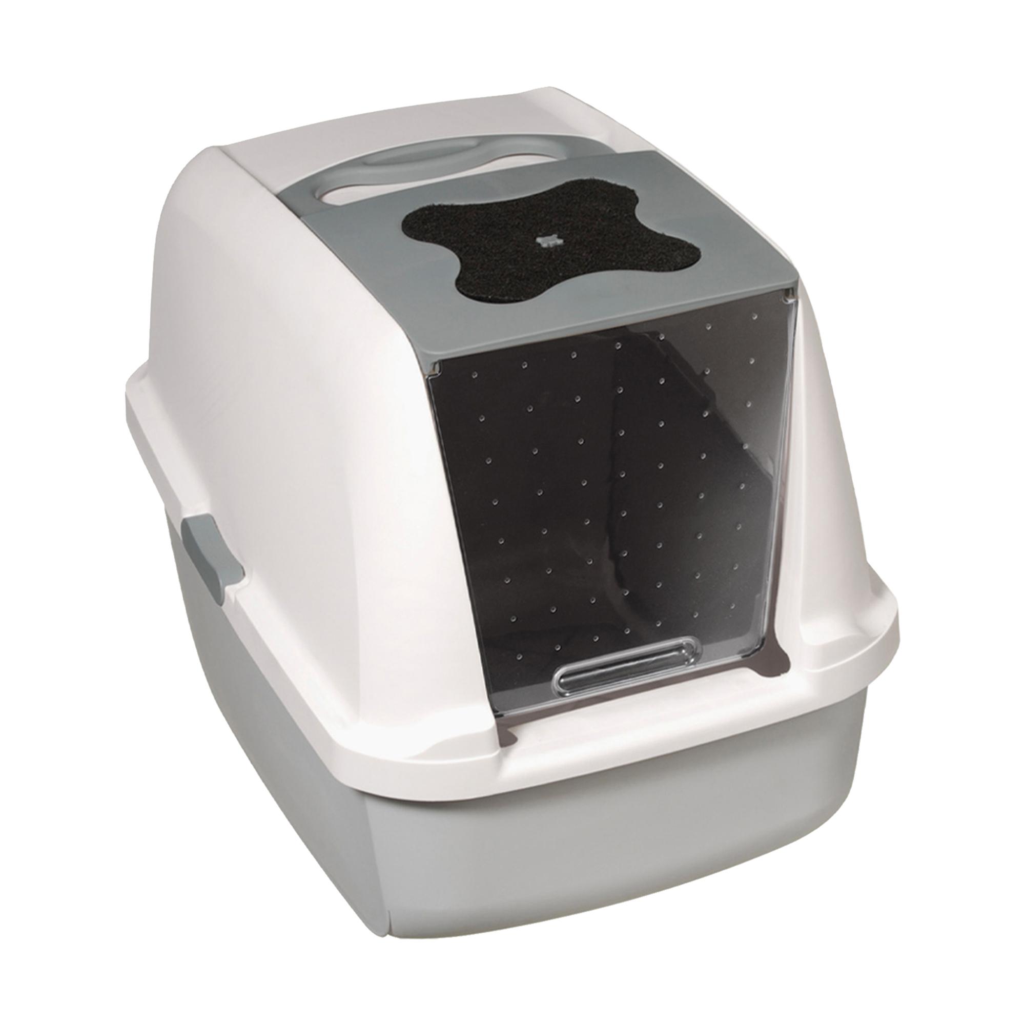 Catit Hooded Cat Pan 57x46x39cm Pink Litter Trays BN online kaufen eBay